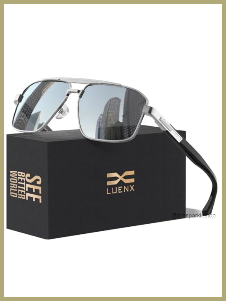 Aviator Polarized Sunglasses Uv400 Protection Anti-Glare For Driving Fishing